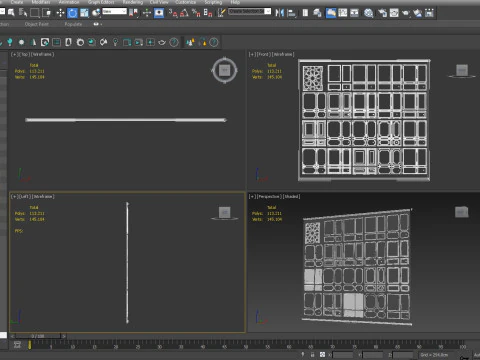 Decorative Wall Mouldings 3D Model