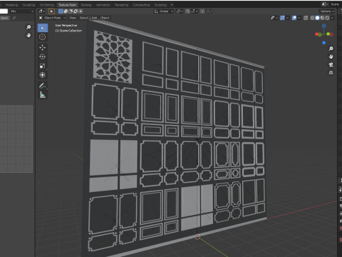 Decorative Wall Mouldings 3D Model