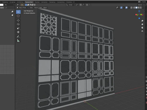 Decorative Wall Mouldings 3D Model