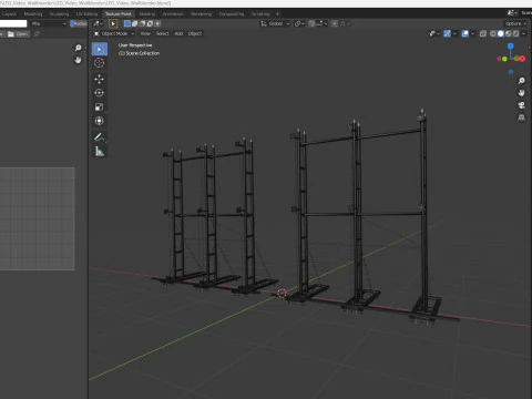 Led 비디오 디스플레이 벽 3D 모델