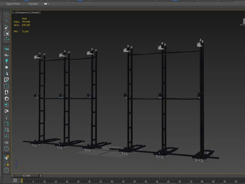 Led 비디오 디스플레이 벽 3D 모델