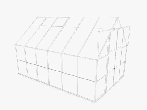 Greenhouse 3 Low-poly 3D Model