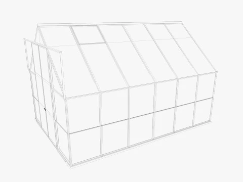 Greenhouse 3 Low-poly 3D Model