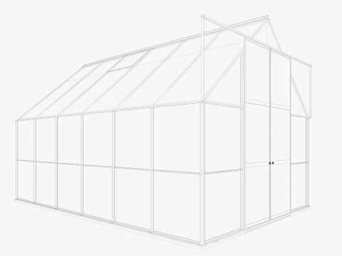 Greenhouse 3 Low-poly 3D Model