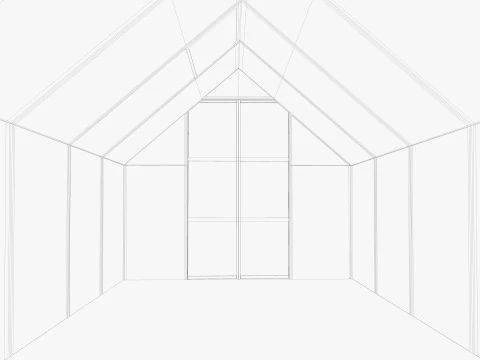 Greenhouse 3 Low-poly 3D Model