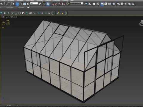 Greenhouse 3 Low-poly 3D Model