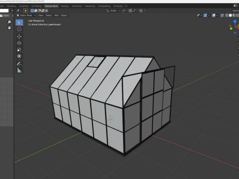 Greenhouse 3 Low-poly 3D Model