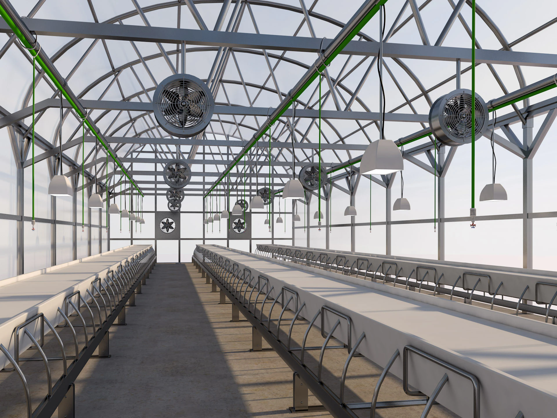 Greenhouse 3D Model .c4d .max .obj .3ds .fbx .stl .blend