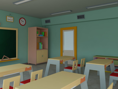 Cartoon Classroom Modelo 3D