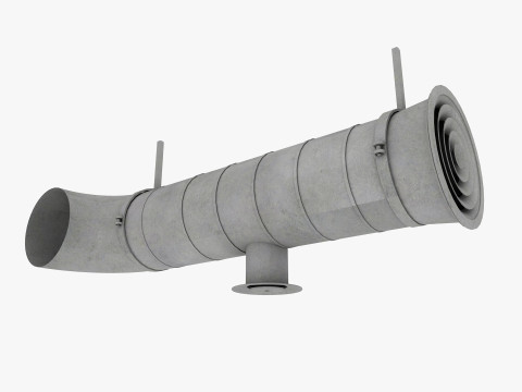 Ceiling pipes and vent 3D Model