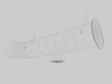 Ceiling pipes and vent 3D Model