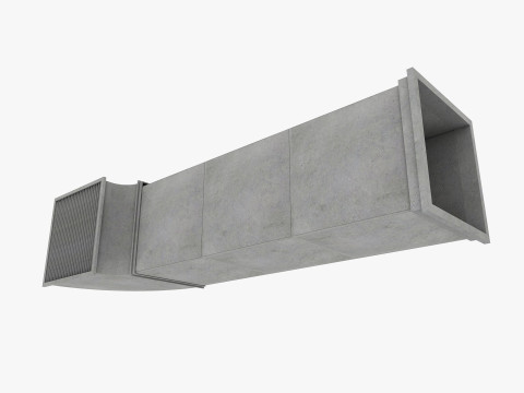 Ceiling pipes and vent 3D Model