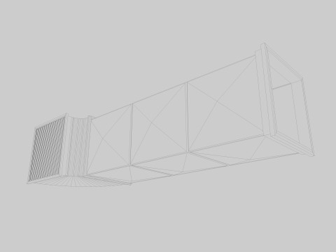 Ceiling pipes and vent 3D Model