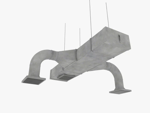 Tubi a soffitto e sfiato Modello 3D