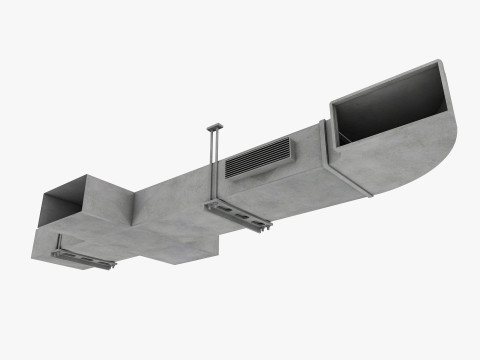 Ceiling pipes and vent 3D Model