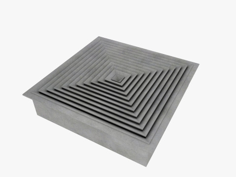 Ceiling pipes and vent 3D Model