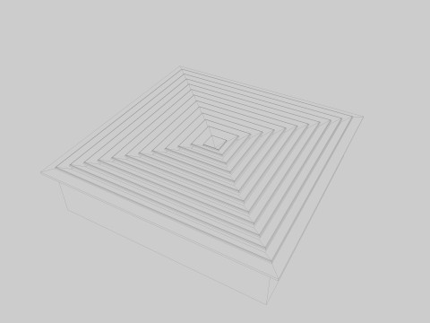 Ceiling pipes and vent 3D Model