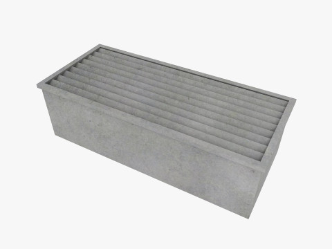 Ceiling pipes and vent 3D Model