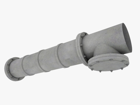 Ceiling pipes and vent 3D Model