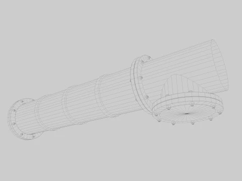 Tubi a soffitto e sfiato Modello 3D