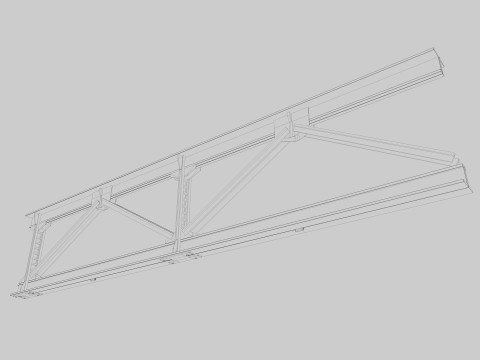 Ceiling pipes and vent 3D Model