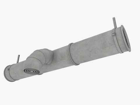 Ceiling pipes and vent 3D Model