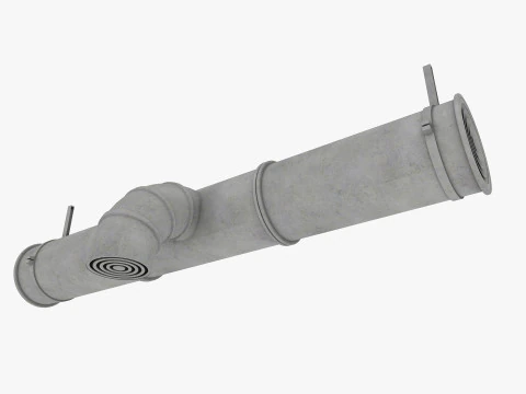 Tubi a soffitto e sfiato Modello 3D