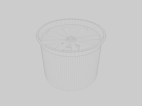 Ceiling pipes and vent 3D Model