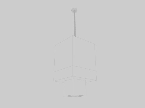Ceiling pipes and vent 3D Model