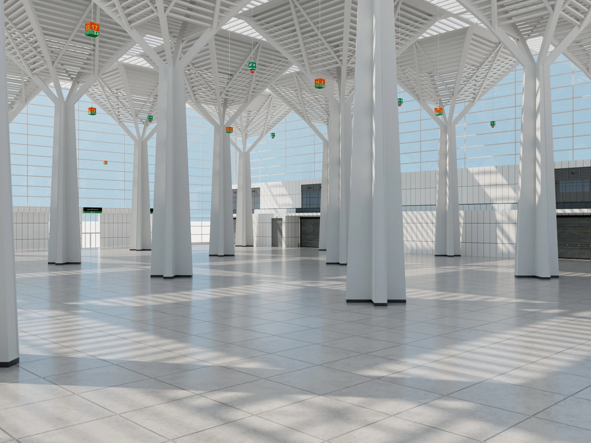 Convention and Exhibition Center 3 3D Model .c4d .max .obj .3ds .fbx .stl .blend