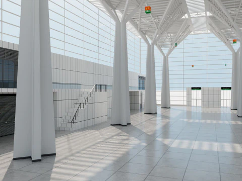 Convention and Exhibition Center 3 3D Model
