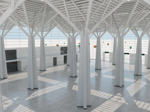 Convention and Exhibition Center 3 3D Model