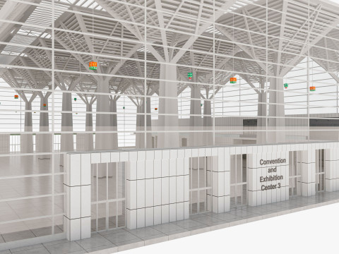 Convention and Exhibition Center 3 3Dモデル