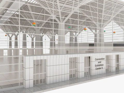 Convention and Exhibition Center 3 3D Model