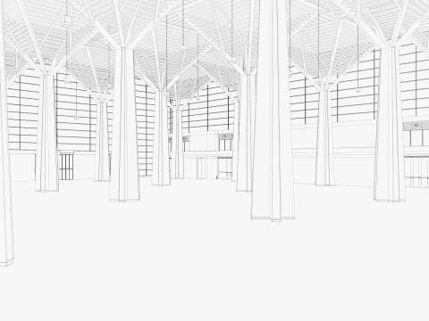 Convention and Exhibition Center 3 3D Model