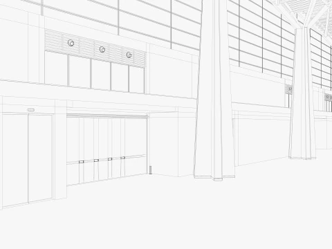 Convention and Exhibition Center 3 3D Model