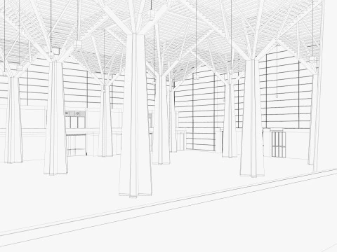 Convention and Exhibition Center 3 3D Model