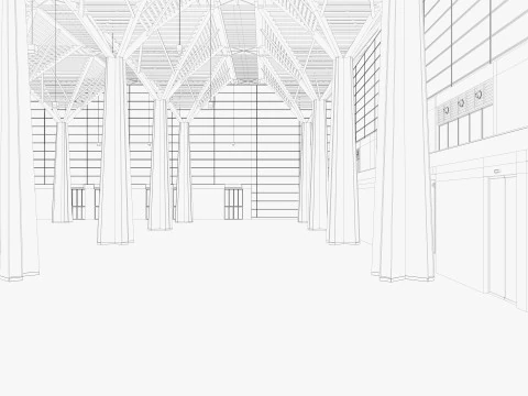Convention and Exhibition Center 3 3D Model