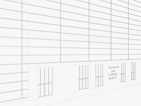 Convention and Exhibition Center 3 3D Model