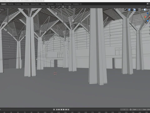 Convention and Exhibition Center 3 3D Model