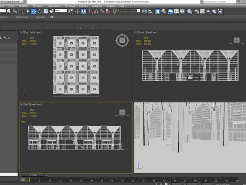 Convention and Exhibition Center 3 3D Model