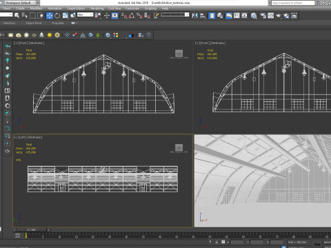 Event Exhibition Tent 3D Model