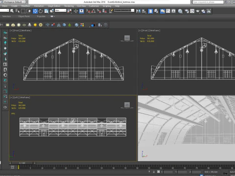 Event Exhibition Tent 3D Model