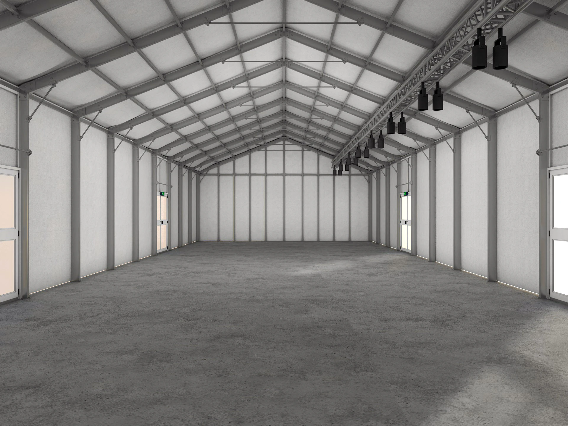 Event Exhibition Tent 2 3D Model .c4d .max .obj .3ds .fbx .stl .blend