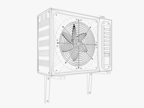 Industrial air conditioner 3D Model