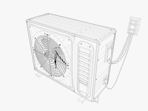 Industrial air conditioner 3D Model