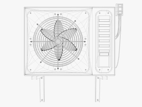 Industrial air conditioner 3D Model