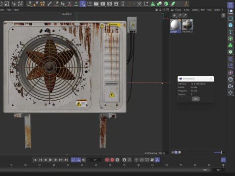 Industrial air conditioner 3D Model