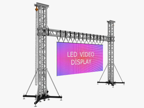 Led video wall truss Modello 3D
