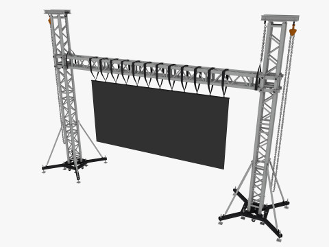 Led video wall truss Modello 3D